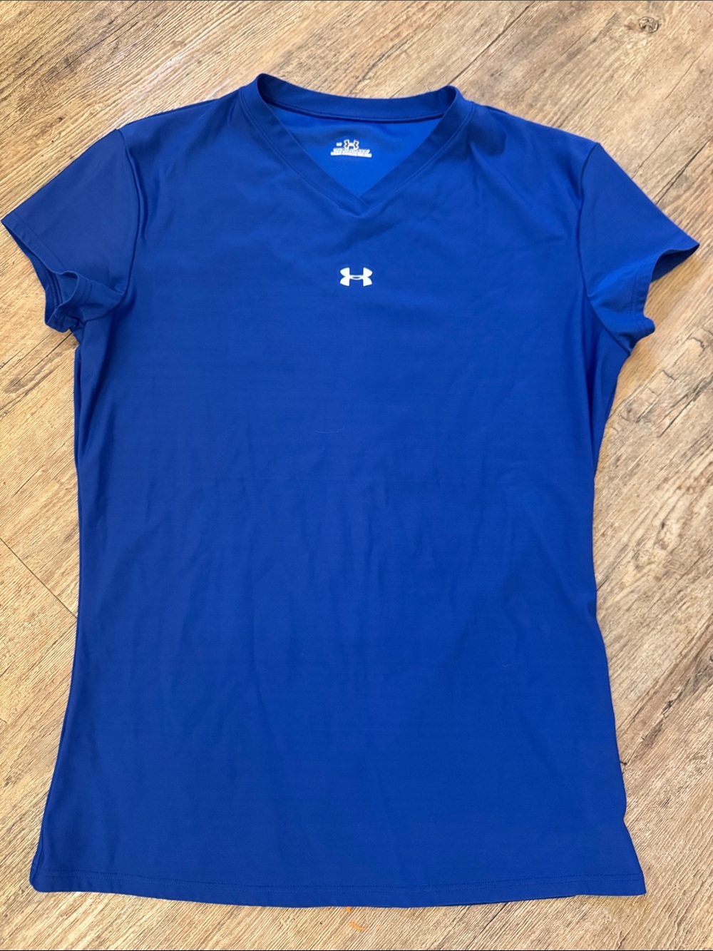 Under Armour Women's Royal Blue V-Neck Performance Tee